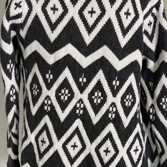 Old Navy Womens Cardigan Open Sz Small Open Tribal Aztec Bohemian Boho Geometry - Picture 6 of 11